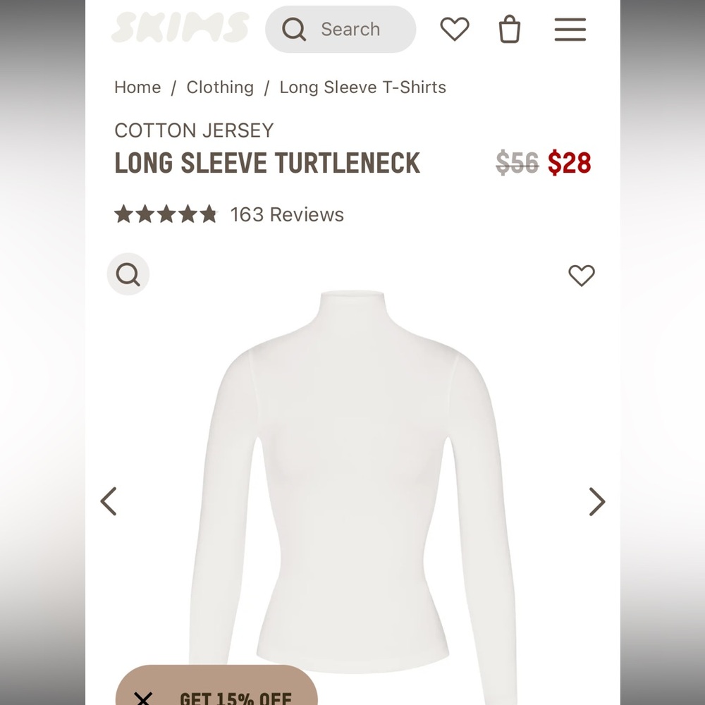 Long sleeve turtleneck
